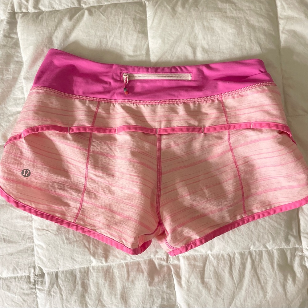 Pink Lululemon shorts 🤍